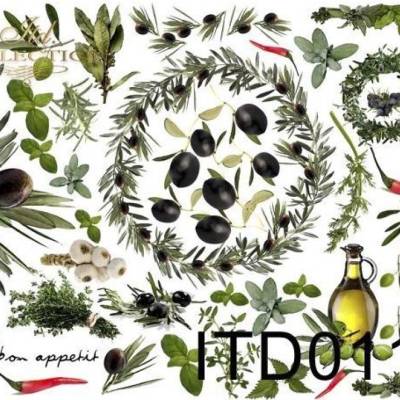  Classic Papier für Decoupage & Serviettentechnik, Bastelpapier, A4, Oliven, Öl, D0115M