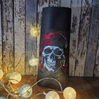 Pirat Totenkopf Stickdatei Lichteffekt 14x14 cm bzw. 15x15cm – Maritimes gruseliges Stickmuster für Stickmaschinen Bild 4