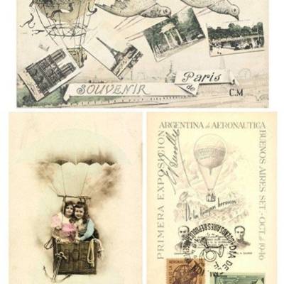 Softpapier, Decoupage, Bastelpapier, A4, Shabby Chic, Mädchen, Postkarten, Paris, S0050