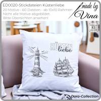 Stickdateien Küstenliebe – 20 maritime Motive ab 10x10 cm im Scribble Design – Doro-Collection Bild 2