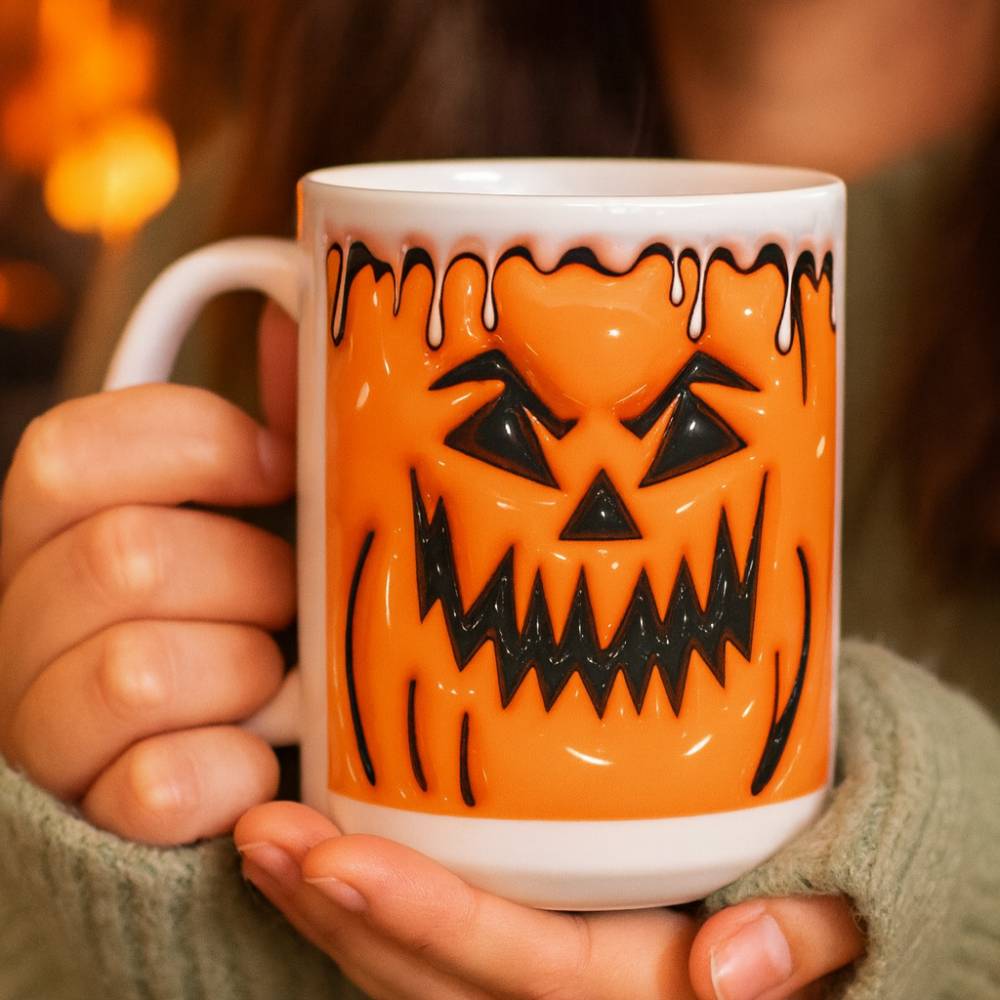 DII Halloween Handtücher 3er Set - Kürbis Design 45,7x71,1cm Baumwolle