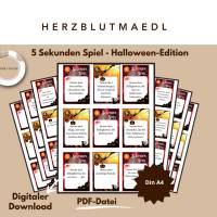 5 Sekunden Spiel – Halloween Spaß zum Ausdrucken Bild 1