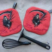 Sensenmann Stickdatei 14x14cm bzw. 15x15cm – Gruseliges Halloween-Motiv zum Sticken Bild 3