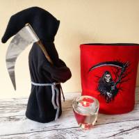 Sensenmann Stickdatei 14x14cm bzw. 15x15cm – Gruseliges Halloween-Motiv zum Sticken Bild 4