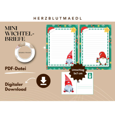 Magische Wichtelpost zum Ausdrucken – Briefpapier & Umschläge als PDF für Weihnachten