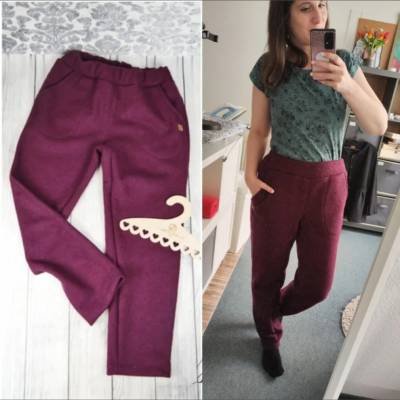 Damen Outdoor-Hose Wolle Walk Aubergine (weitere Farben)