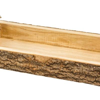 rustikales Holz Tablett