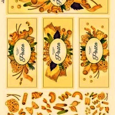 Reispapier, Decoupage, Serviettentechnik, Pasta, Nudeln, A4, Food_0098