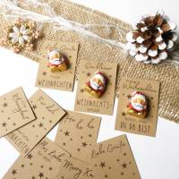 Weihnachten Gastgeschenk Druckvorlage – 9 DIY Weihnachtsgruß-Kärtchen als Download Bild 1