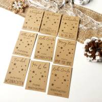 Weihnachten Gastgeschenk Druckvorlage – 9 DIY Weihnachtsgruß-Kärtchen als Download Bild 2