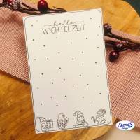 Geschenkkarten Weihnachten PDF – „Hallo Wichtelzeit“ – Digitale Druckvorlage für Geschenktüten, inkl. Gewerbelizenz Bild 6