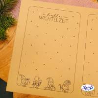 Geschenkkarten Weihnachten PDF – „Hallo Wichtelzeit“ – Digitale Druckvorlage für Geschenktüten, inkl. Gewerbelizenz Bild 8