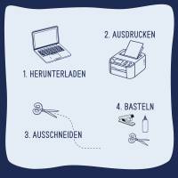 Geschenkkarten Weihnachten PDF – „Hallo Wichtelzeit“ – Digitale Druckvorlage für Geschenktüten, inkl. Gewerbelizenz Bild 9