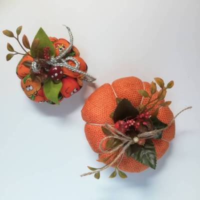 Süße  genähte Stoffkürbisse, die richtig dekorativ wirken!