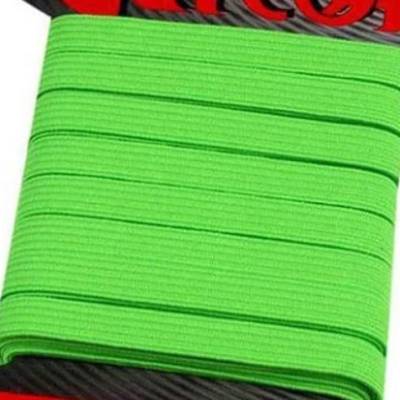0,70 Euro/Meter, 5 Meter Gummiband, Wäschegummi, flach, 7 mm, Neongrün