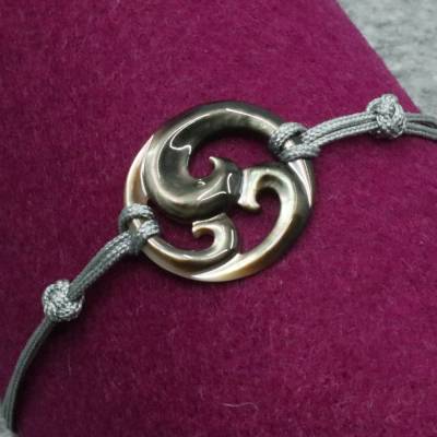 Armband mit Zwischenteil aus Perlmutt