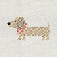 Stickdatei Hund Dackel Set 2589 – 6 hochwertige Stickmuster Bild 4