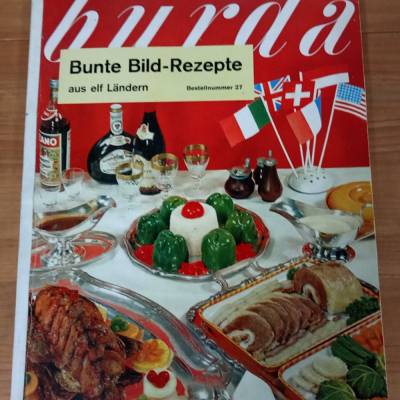Burda, Bunte Bild-Rezepte, 60er Jahre, Zeitschrift, Vintage, Retro