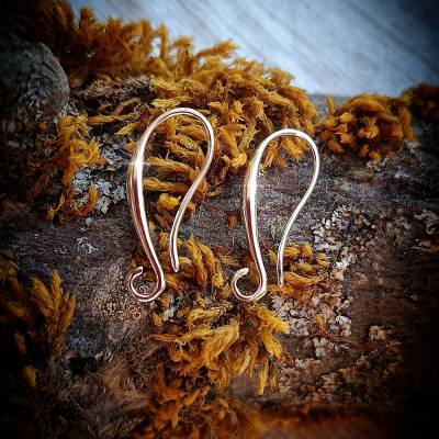 925 silber Klapp Brisuren Ohrhaken Fischhaken Ohrhänger Creolen