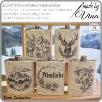 Stickdateien Bergliebe – 18 alpine Motive ab 10x10 Rahmen | Doro-Collection Scribble Design Bild 2