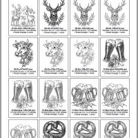 Stickdateien Bergliebe – 18 alpine Motive ab 10x10 Rahmen | Doro-Collection Scribble Design Bild 4