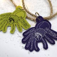 Stickdatei ITH Anhänger Spinne Halloween Bild 1