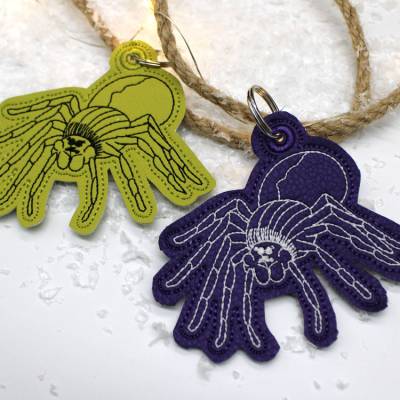 Stickdatei ITH Anhänger Spinne Halloween