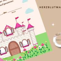 Urkunde  Prinzessin zum Ausdrucken – Märchenhafte Auszeichnung für Kindergeburtstag & Party Bild 7