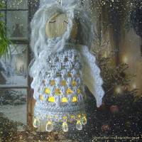 Engel häkeln, Glühengelchen, der Mini-Lampion als stimmungsvoller himmlischer Weihnachtshänger Bild 7