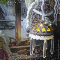 Engel häkeln, Glühengelchen, der Mini-Lampion als stimmungsvoller himmlischer Weihnachtshänger Bild 9