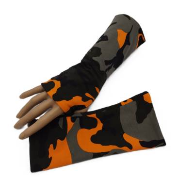 Wende- Armstulpen mit Daumenloch Camouflage, 95% Baumwolle, 5% Elasthan
