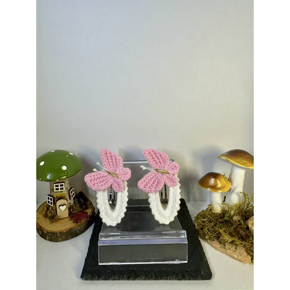 Vintage Haarnadeln Set - 10 Rose Gold Schmetterling Haarspangen