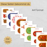 Wichteltür Set für Kinder zum Ausdrucken, Wichtel Deko Weihnachten Bild 2