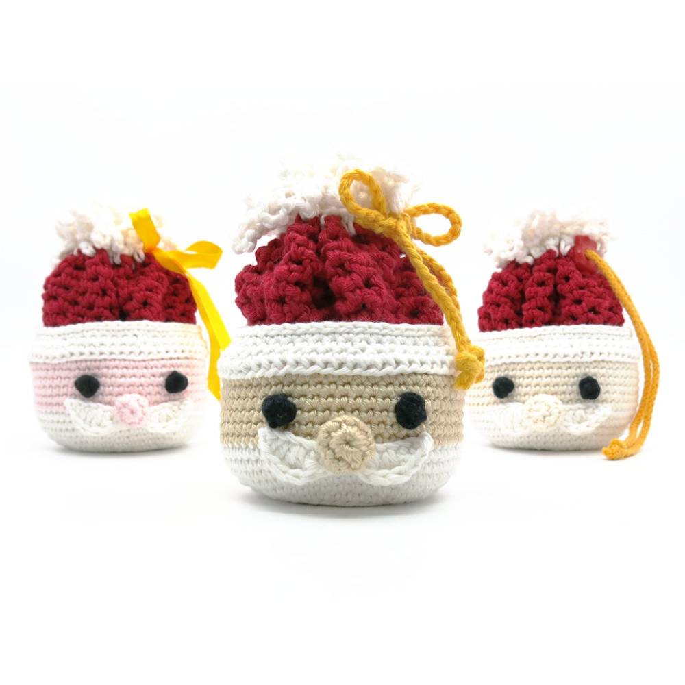 Weihnachtsmann-Schale - Häkelanleitung Bild 1