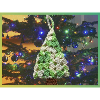 Häkelanleitung für den Weihnachtsbaum Anhänger