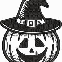 Stickdateien 3x Halloween 10x10cm (Baum & Haus) und 13x11cm (Kürbis) Bild 3