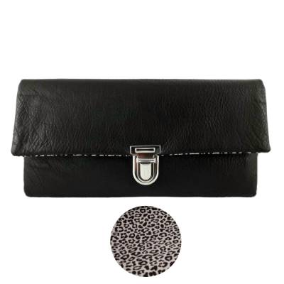 Geldbörse Portemonnaie Kunstleder Braun Leo - Mrs. Manny Maxi