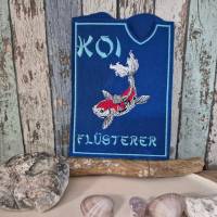 Koi Fisch Stickdatei 12-14x18cm – Japanisches Muster für Stickmaschine | Detaillierte Karpfen Stickerei Bild 5