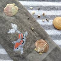 Koi Fisch Stickdatei 12-14x18cm – Japanisches Muster für Stickmaschine | Detaillierte Karpfen Stickerei Bild 9