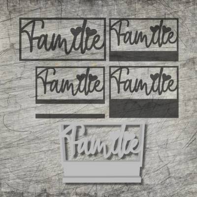 *Familie im Rahmen * 3D Druck-, Laser und Plotterdatei in verschiedenen Varianten
