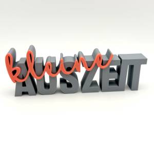 Schriftzug KLEINE AUSZEIT, Digitale Datei, 3D-Druckdatei, STL bzw. 3MF-Format Bild 2
