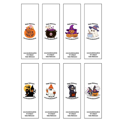 Halloween-Banderole zum Ausdrucken – Gratis Printable für Mini-Schokoladen