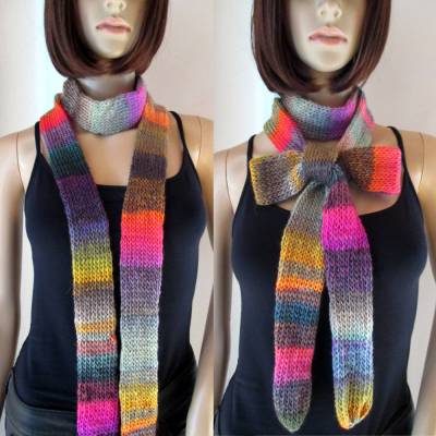 Schmaler Schal mit vielen Stylingmöglichkeiten in tollen Farben