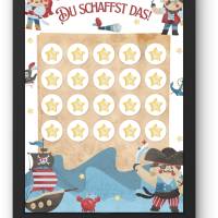 Belohnungstafel Pirat für Kinder – Motivation & Spaß beim Ziele erreichen | Spielerisch Ziele erreichen Bild 3