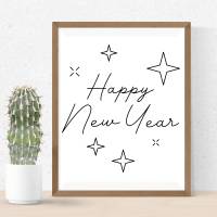 Silvester New Year's Eve Bundle PNG SVG Datei - Download Datei Plotterdatei - Plotter File - Party Feiern Champagne Sekt Bild 5