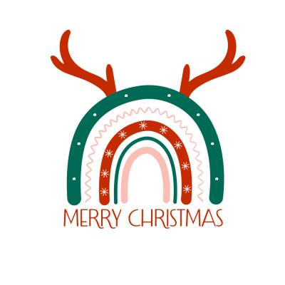 Merry Christmas Rainbow Regenbogen PNG SVG Datei - Download Plotterdatei Plotter File -  Weihnachten Christmas Xmas
