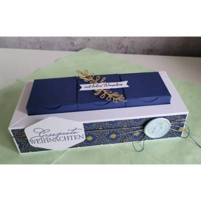 Rahmenbox zu Weihnachten für Geldgeschenk, Überraschungen, Naschereien, besondere Verpackung,