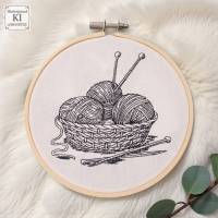 Stickdateien Handarbeitsliebe ab 10x10 Rahmen – 22 Scribble Motive mit Schriftzügen – Doro-Collection Bild 9