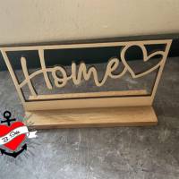 *Home* im Rahmen * 3D Druck-, Laser und Plotterdatei in verschiedenen Varianten Bild 2