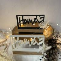 *Home* im Rahmen * 3D Druck-, Laser und Plotterdatei in verschiedenen Varianten Bild 3